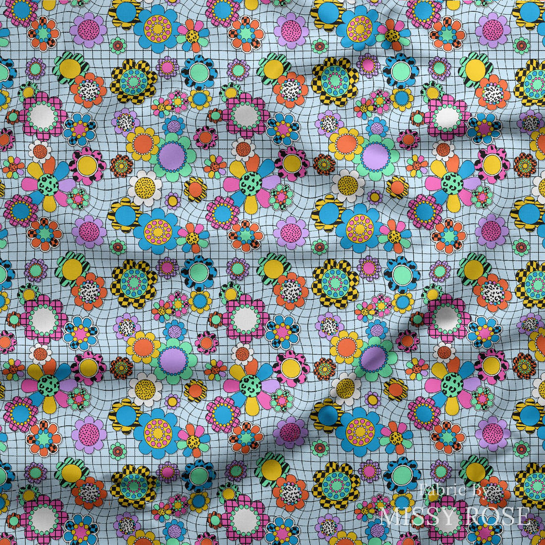 Studio Saturate Fabric 12 draped fabric mockup - custom printed fabric by the metre | Fabric by Missy Rose