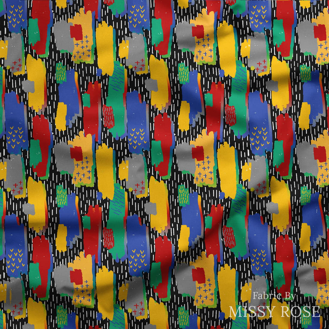 Studio Saturate Fabric 14 draped fabric mockup - custom printed fabric by the metre | Fabric by Missy Rose