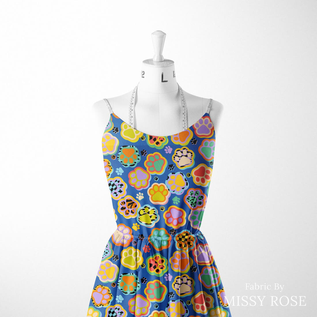 Studio Saturate Fabric 15 sewn into a women's dress - see how the print looks made up | Fabric by Missy Rose