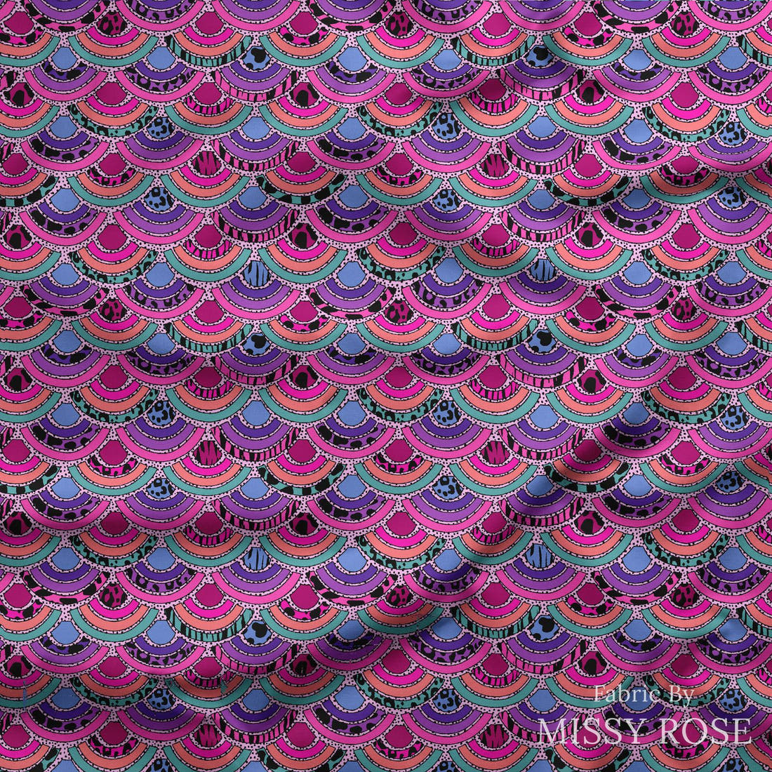 Studio Saturate Fabric 18 draped fabric mockup - custom printed fabric by the metre | Fabric by Missy Rose