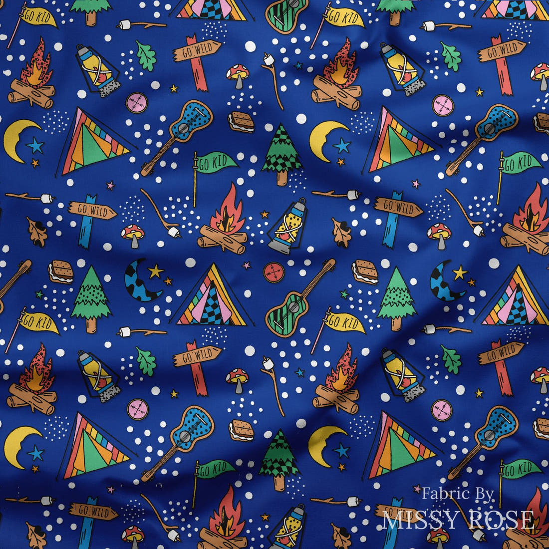 Studio Saturate Fabric 24 draped fabric mockup - custom printed fabric by the metre | Fabric by Missy Rose