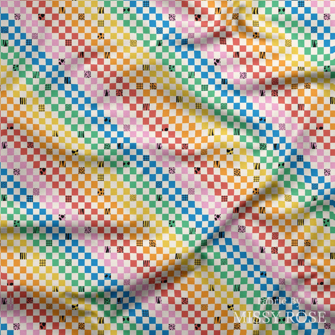 Studio Saturate Fabric 26 draped fabric mockup - custom printed fabric by the metre | Fabric by Missy Rose