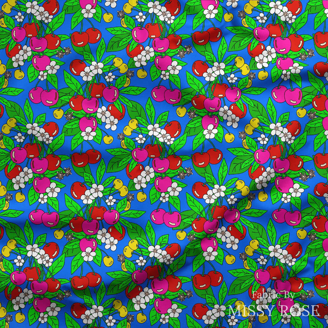 Studio Saturate Fabric 28 draped fabric mockup - custom printed fabric by the metre | Fabric by Missy Rose