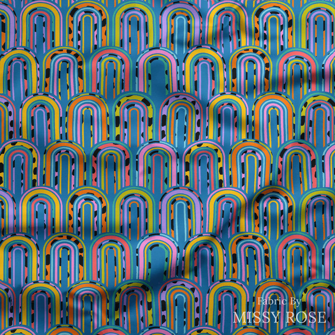 Studio Saturate Fabric 34 draped fabric mockup - custom printed fabric by the metre | Fabric by Missy Rose