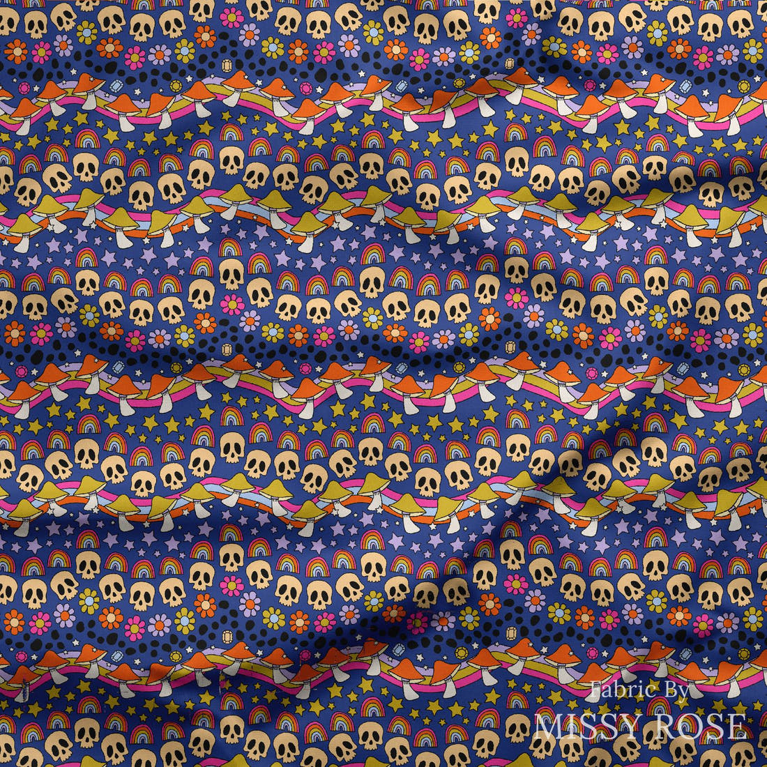 Studio Saturate Fabric 35 draped fabric mockup - custom printed fabric by the metre | Fabric by Missy Rose