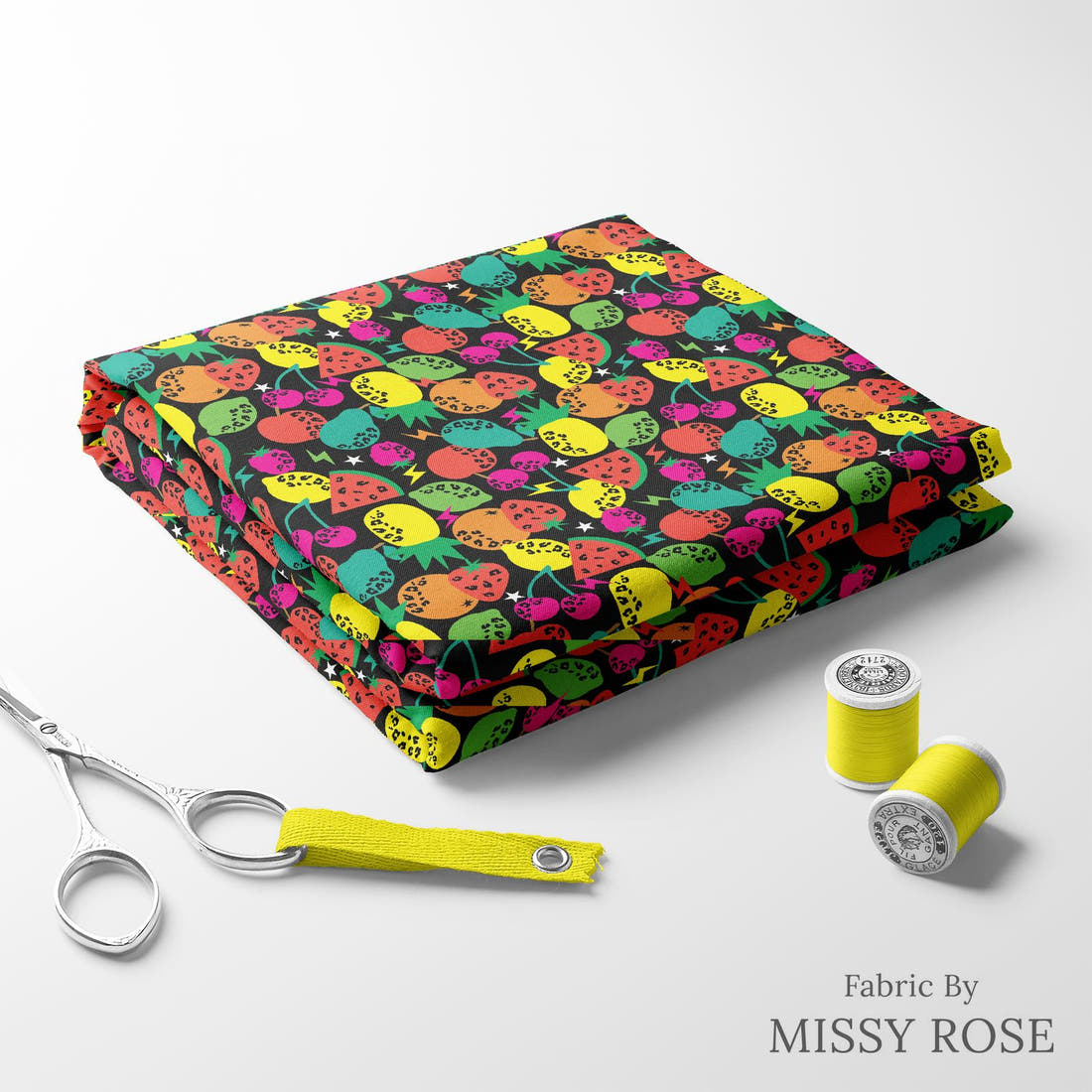 Studio Saturate Fabric 36 folded fabric stack with matching thread - pre-order fabric Australia | Fabric by Missy Rose