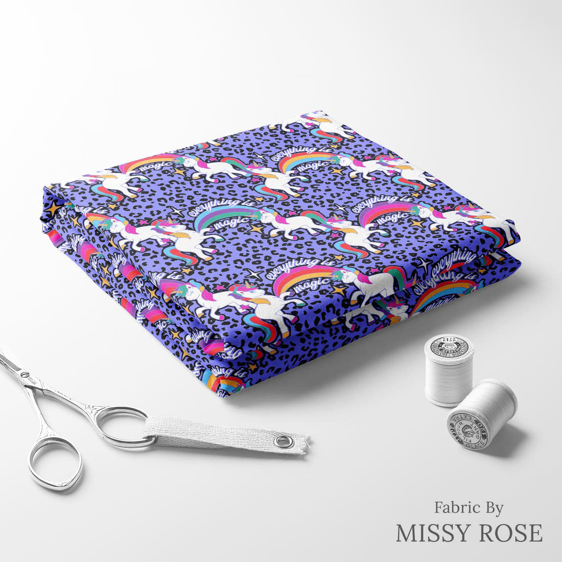 Studio Saturate Fabric 37 folded fabric stack with matching thread - pre-order fabric Australia | Fabric by Missy Rose