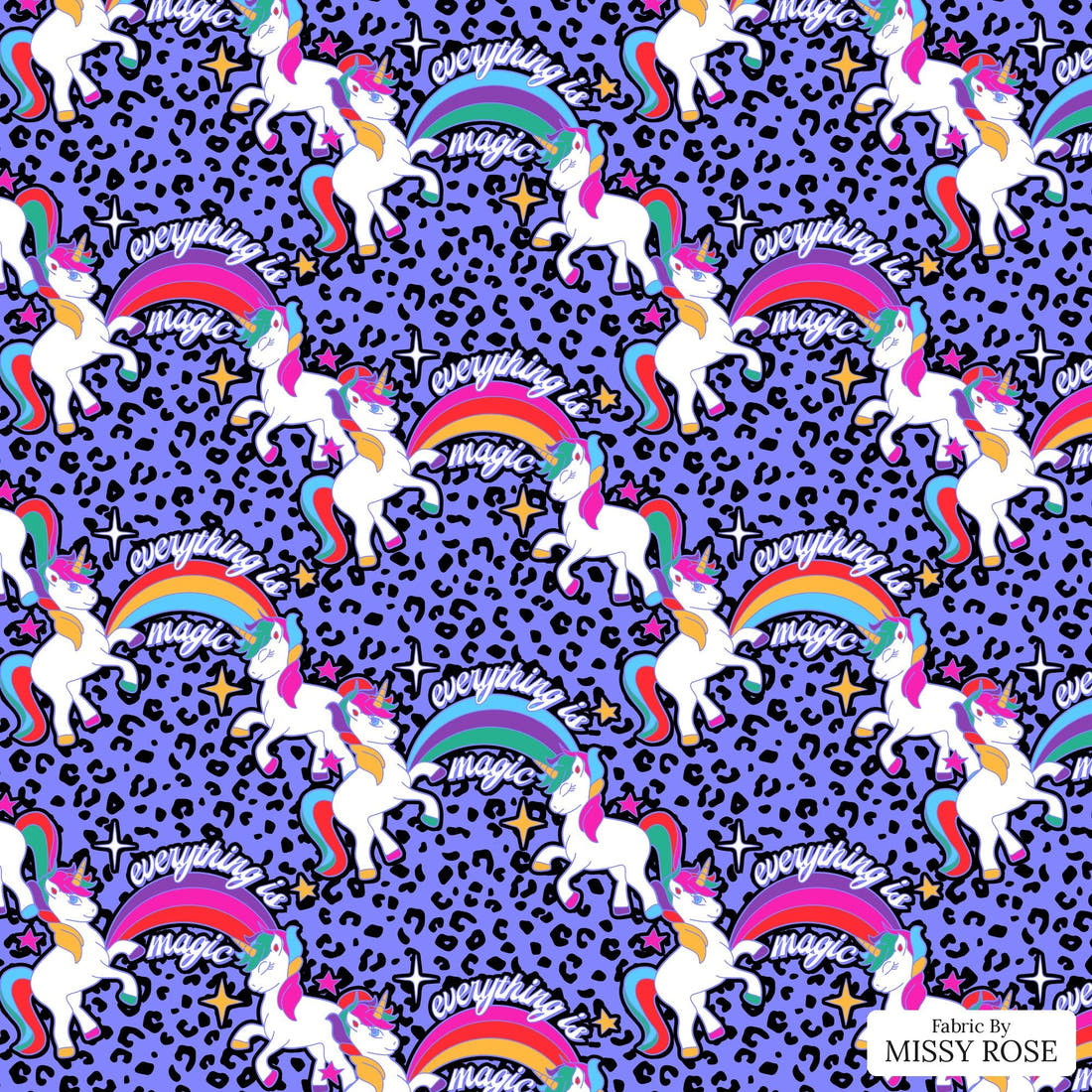 Studio Saturate Fabric 37 - flat view of the print, zoom in for detail | Fabric by Missy Rose