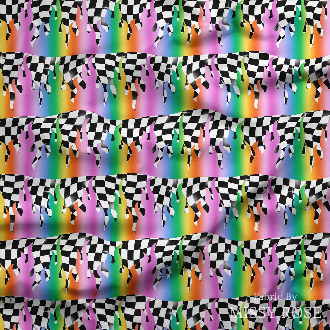 Studio Saturate Fabric 41 draped fabric mockup - custom printed fabric by the metre | Fabric by Missy Rose