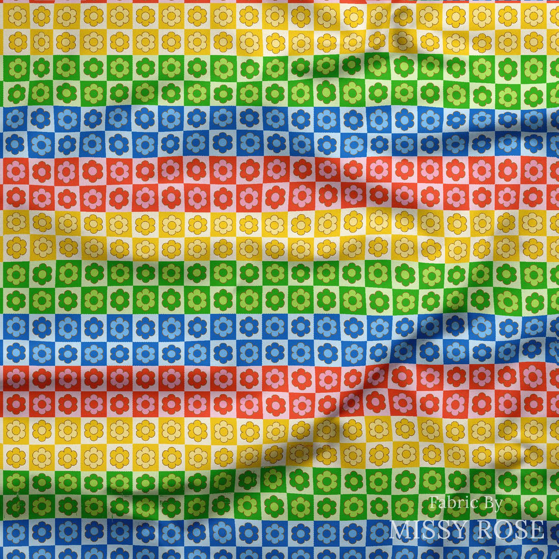 Studio Saturate Fabric 43 draped fabric mockup - custom printed fabric by the metre | Fabric by Missy Rose