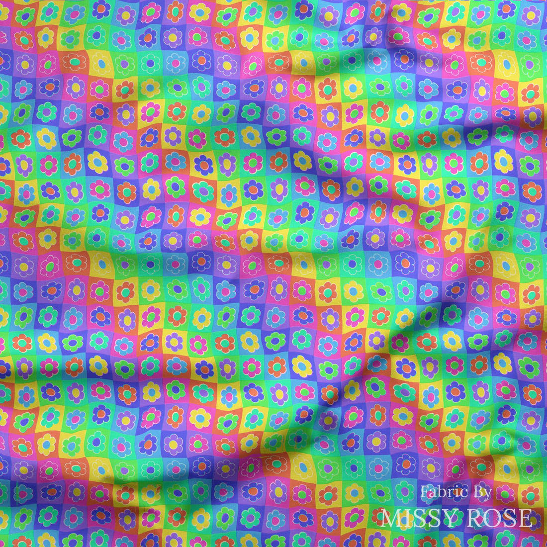 Studio Saturate Fabric 44 draped fabric mockup - custom printed fabric by the metre | Fabric by Missy Rose