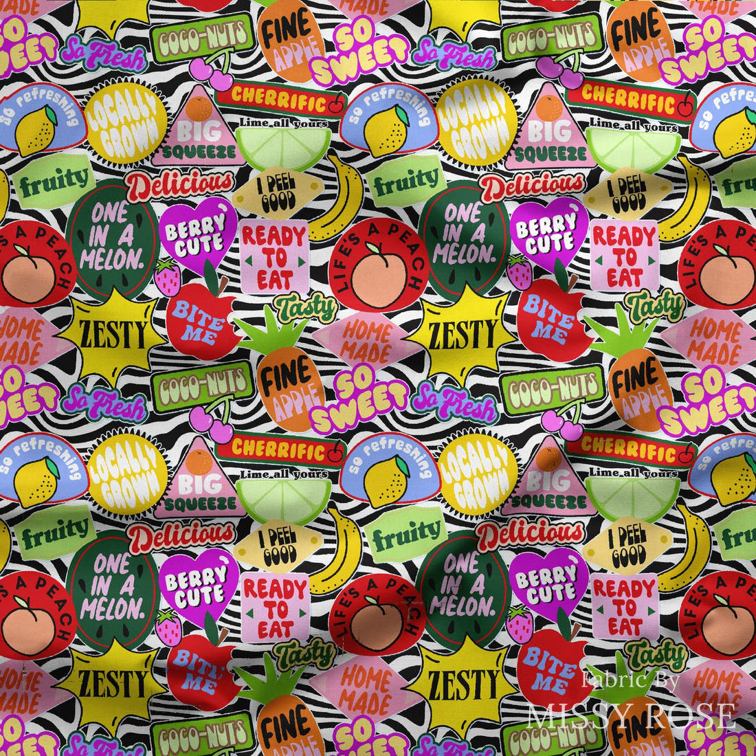 Studio Saturate Fabric 45 draped fabric mockup - custom printed fabric by the metre | Fabric by Missy Rose