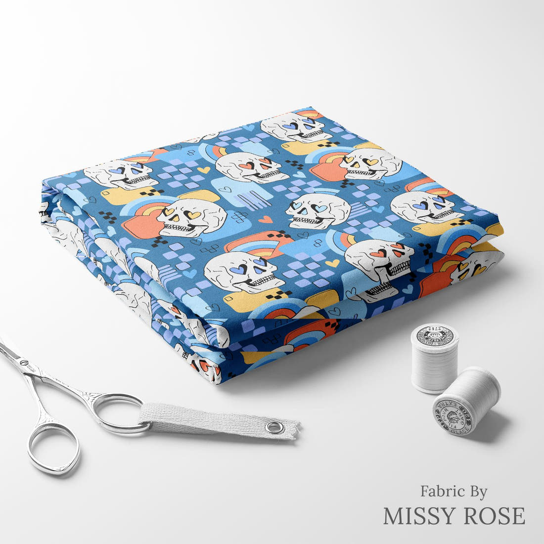 Studio Saturate Fabric 48 folded fabric stack with matching thread - pre-order fabric Australia | Fabric by Missy Rose