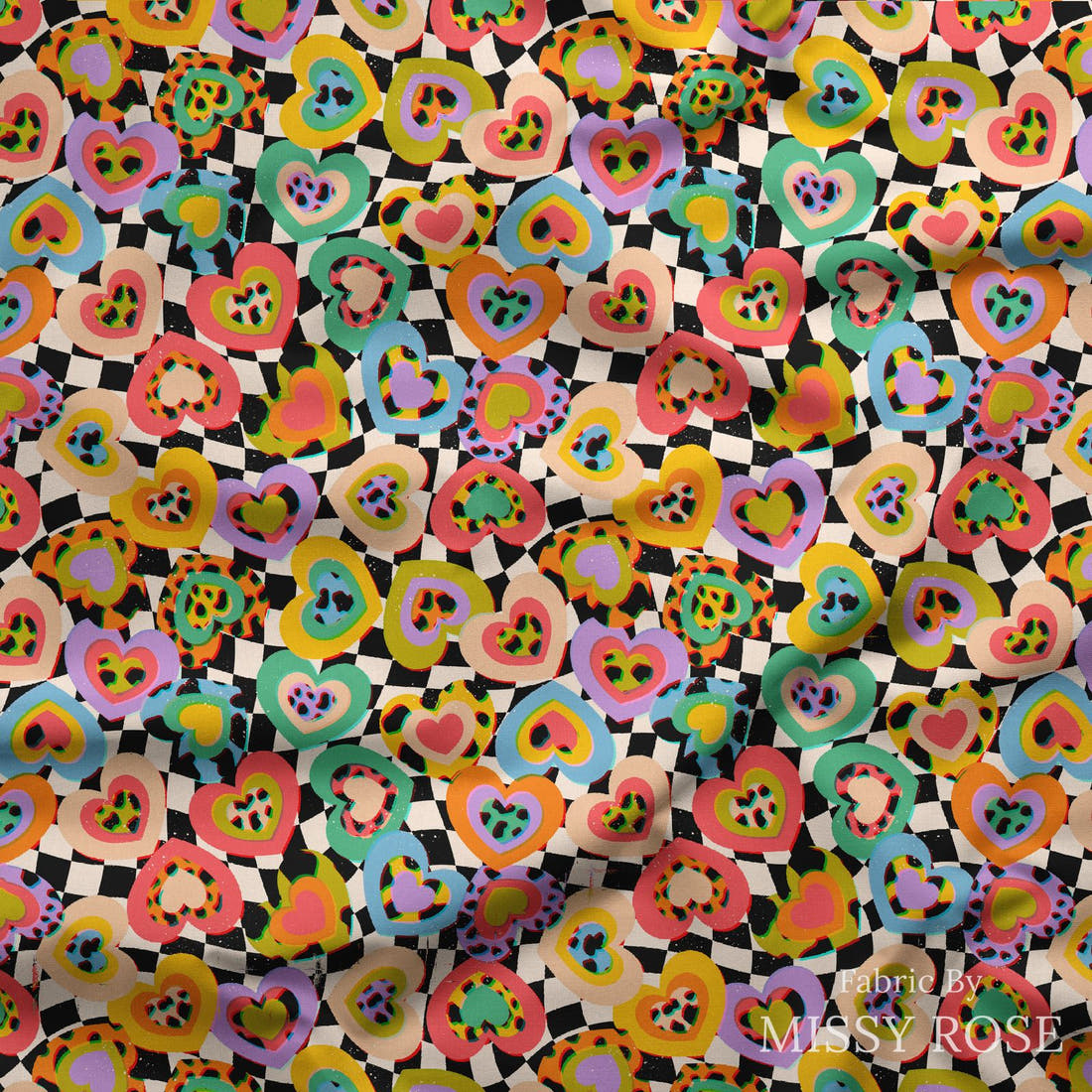Studio Saturate Fabric 49 draped fabric mockup - custom printed fabric by the metre | Fabric by Missy Rose