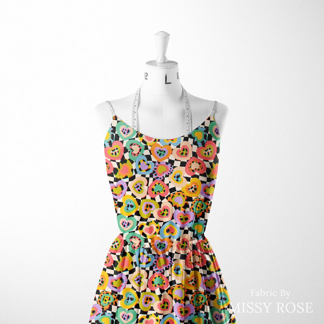 Studio Saturate Fabric 49 sewn into a women's dress - see how the print looks made up | Fabric by Missy Rose