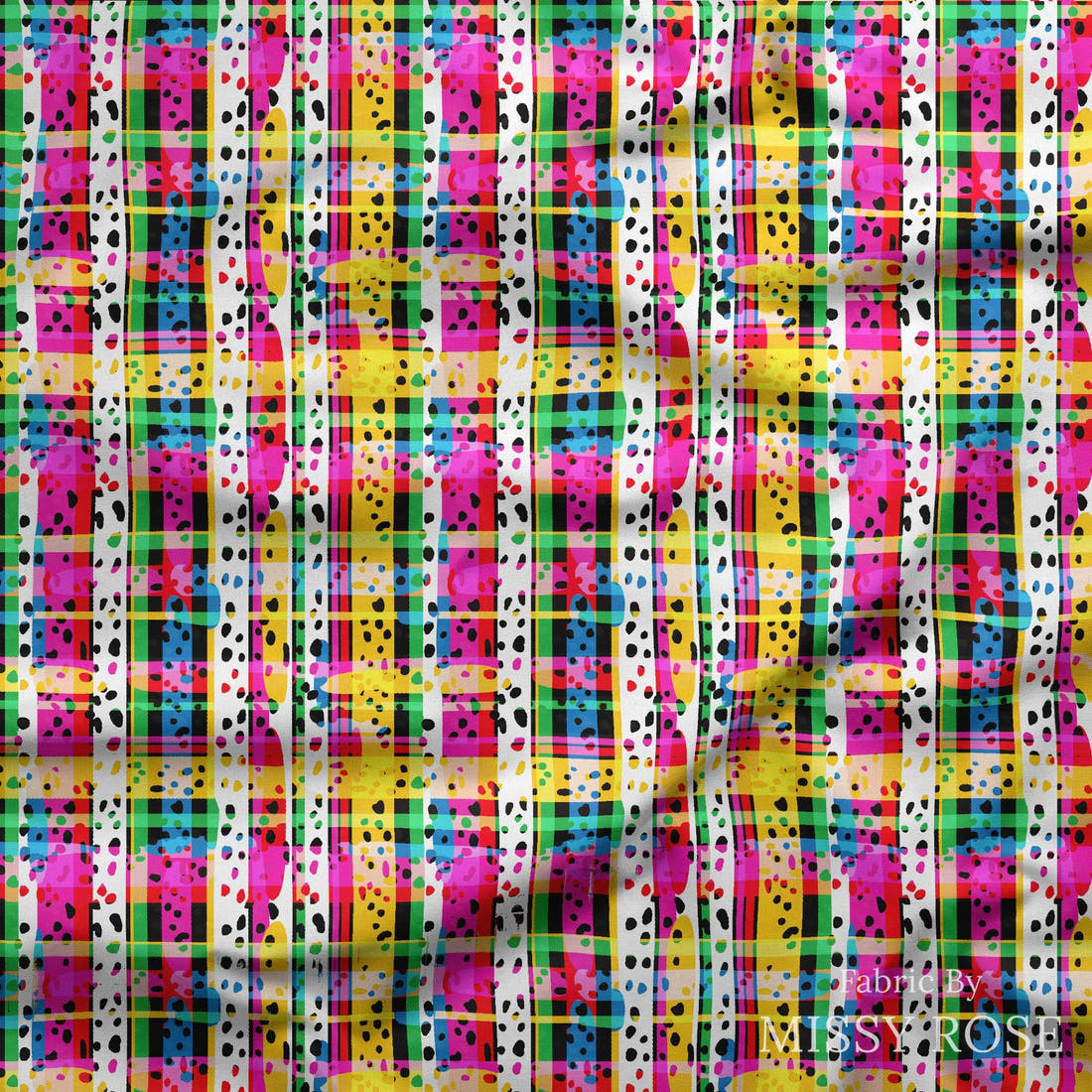 Studio Saturate Fabric 51 draped fabric mockup - custom printed fabric by the metre | Fabric by Missy Rose