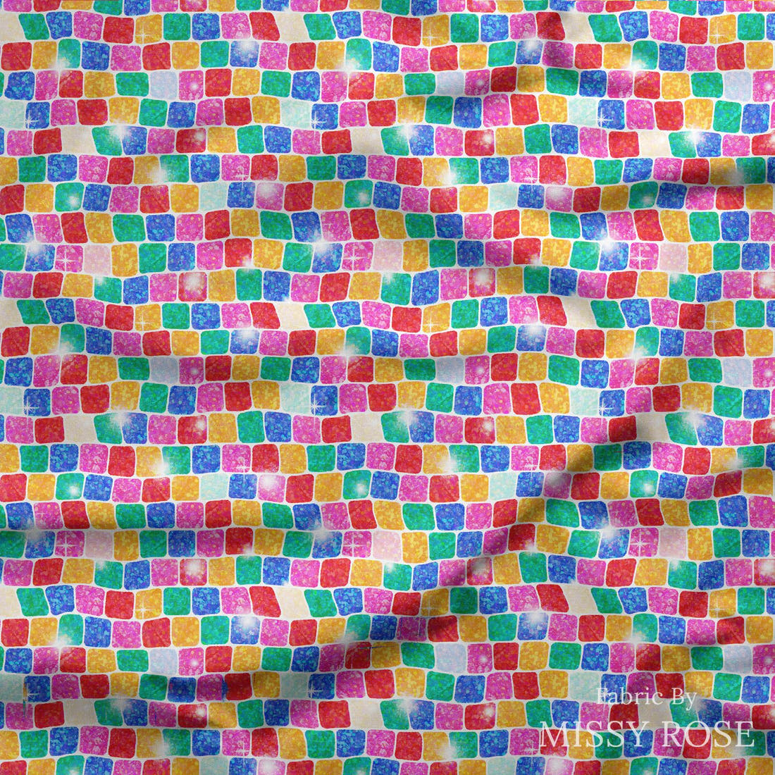 Studio Saturate Fabric 54 draped fabric mockup - custom printed fabric by the metre | Fabric by Missy Rose
