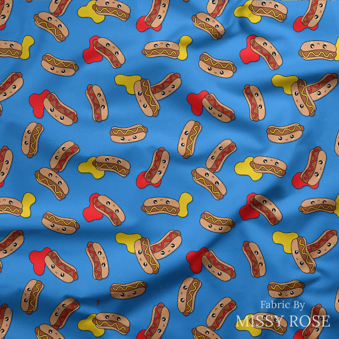 Studio Saturate Fabric 56 draped fabric mockup - custom printed fabric by the metre | Fabric by Missy Rose