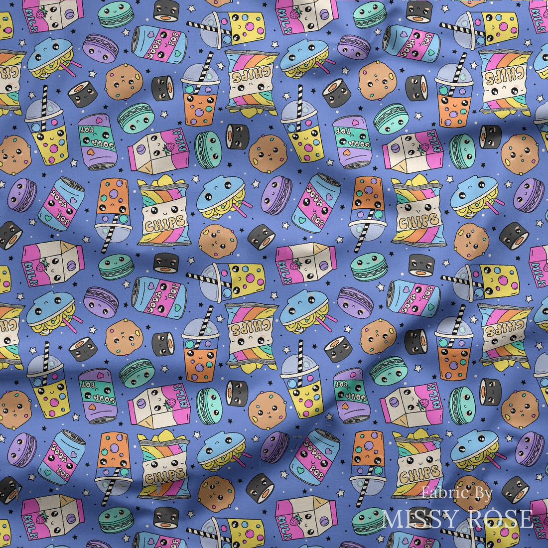 Studio Saturate Fabric 59 draped fabric mockup - custom printed fabric by the metre | Fabric by Missy Rose
