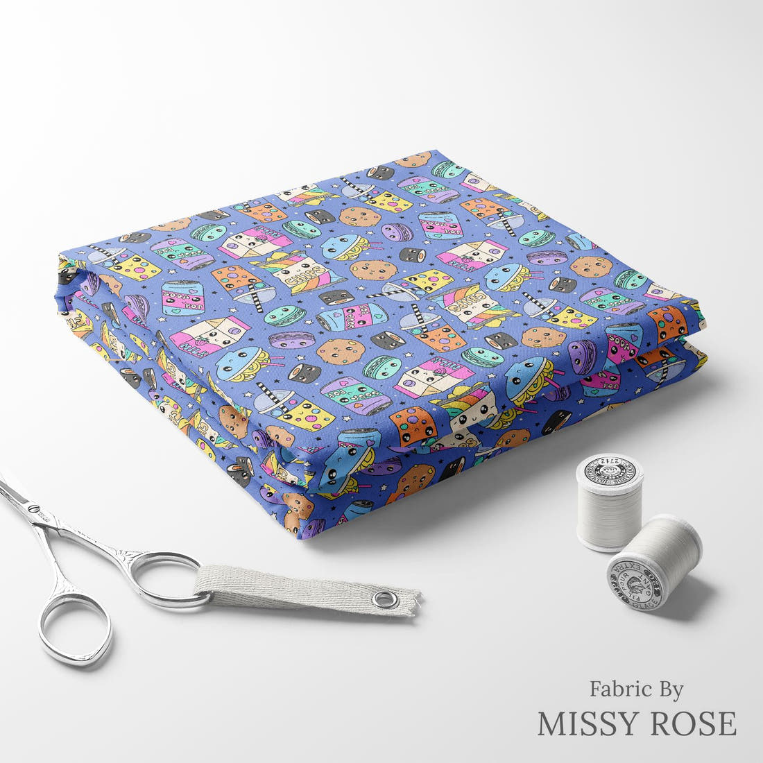 Studio Saturate Fabric 59 folded fabric stack with matching thread - pre-order fabric Australia | Fabric by Missy Rose