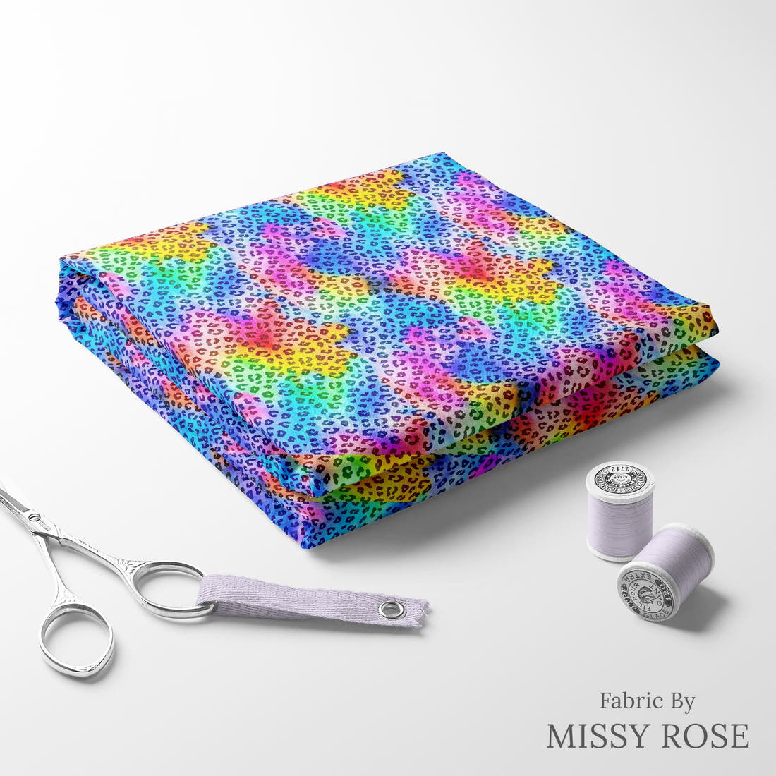 Studio Saturate Fabric 61 folded fabric stack with matching thread - pre-order fabric Australia | Fabric by Missy Rose