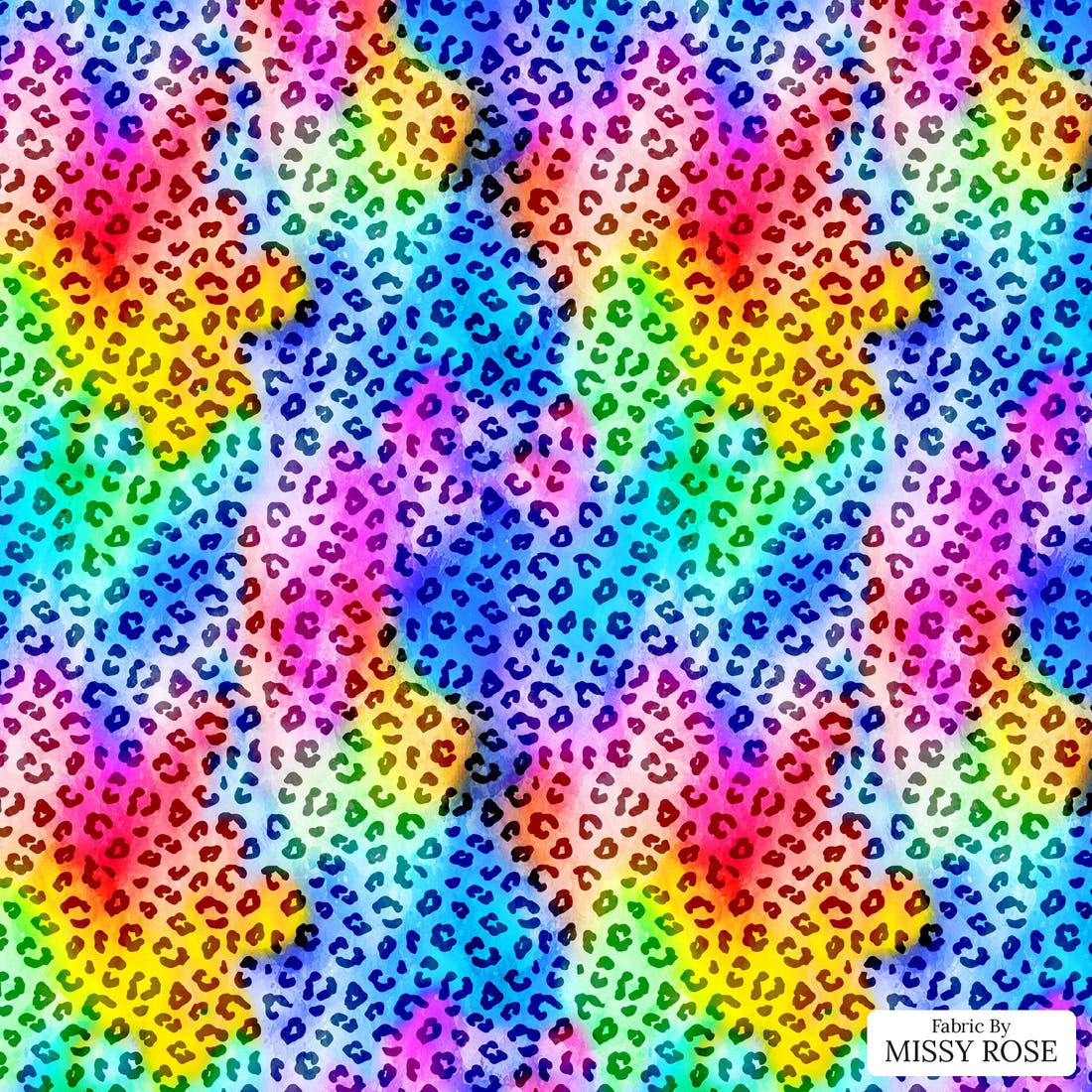 Studio Saturate Fabric 61 - flat view of the print, zoom in for detail | Fabric by Missy Rose