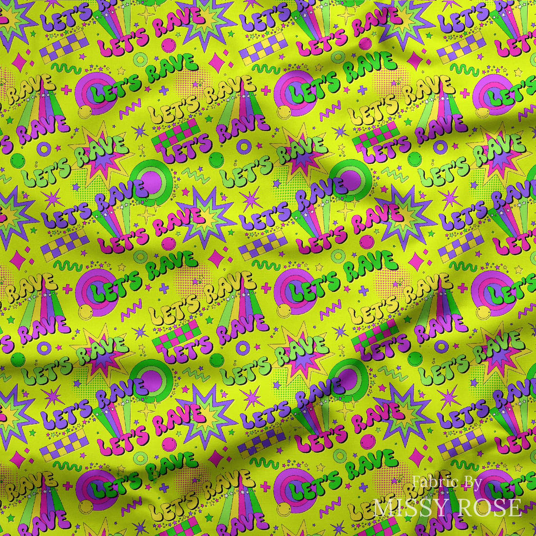 Studio Saturate Fabric 62 draped fabric mockup - custom printed fabric by the metre | Fabric by Missy Rose