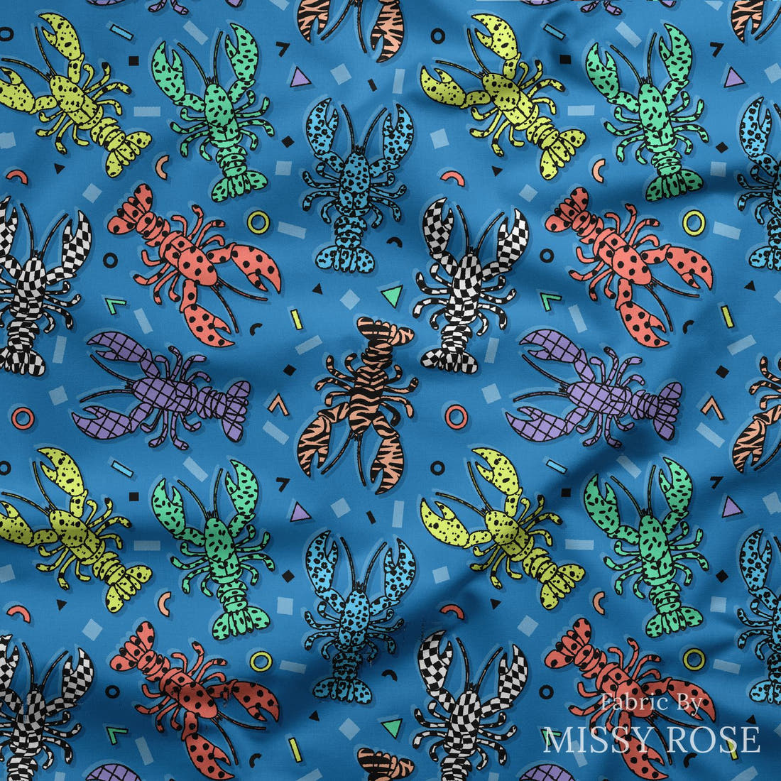 Studio Saturate Fabric 63 draped fabric mockup - custom printed fabric by the metre | Fabric by Missy Rose