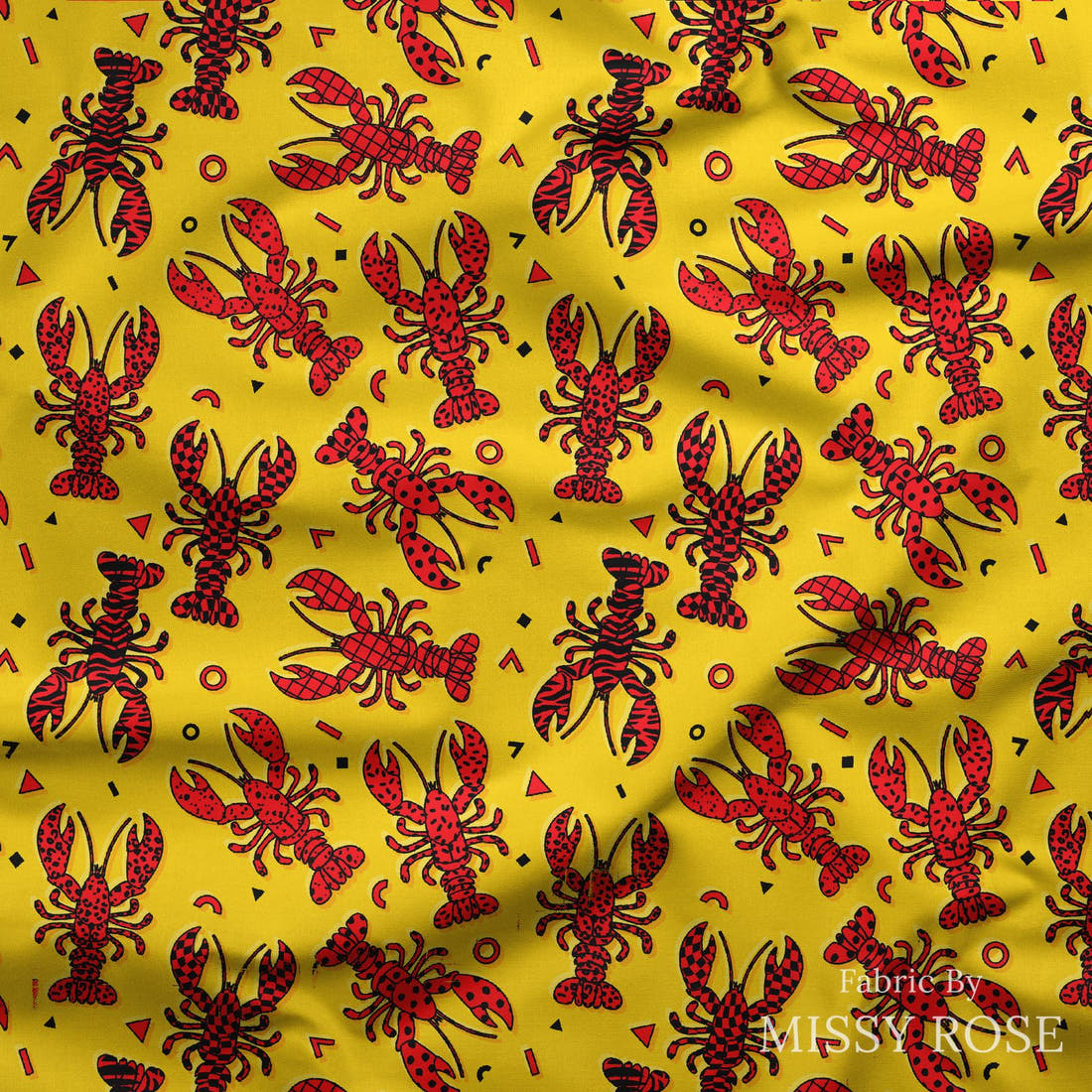 Studio Saturate Fabric 64 draped fabric mockup - custom printed fabric by the metre | Fabric by Missy Rose