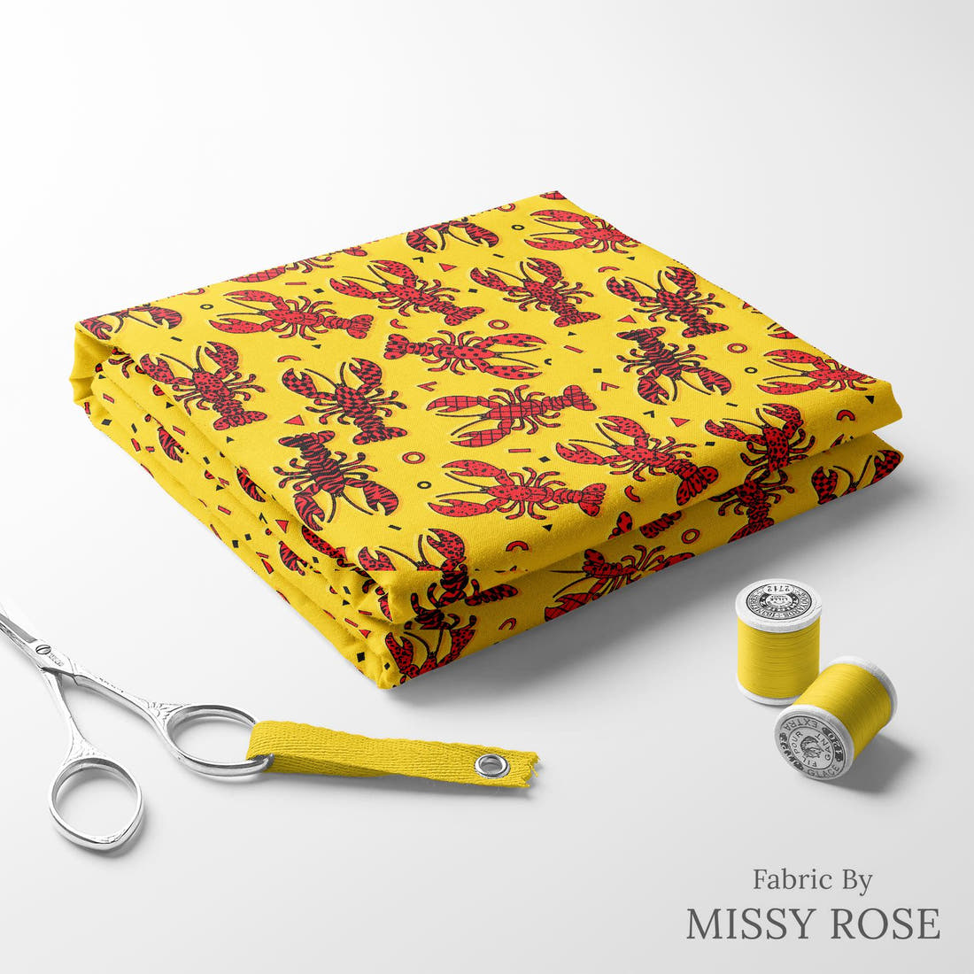 Studio Saturate Fabric 64 folded fabric stack with matching thread - pre-order fabric Australia | Fabric by Missy Rose