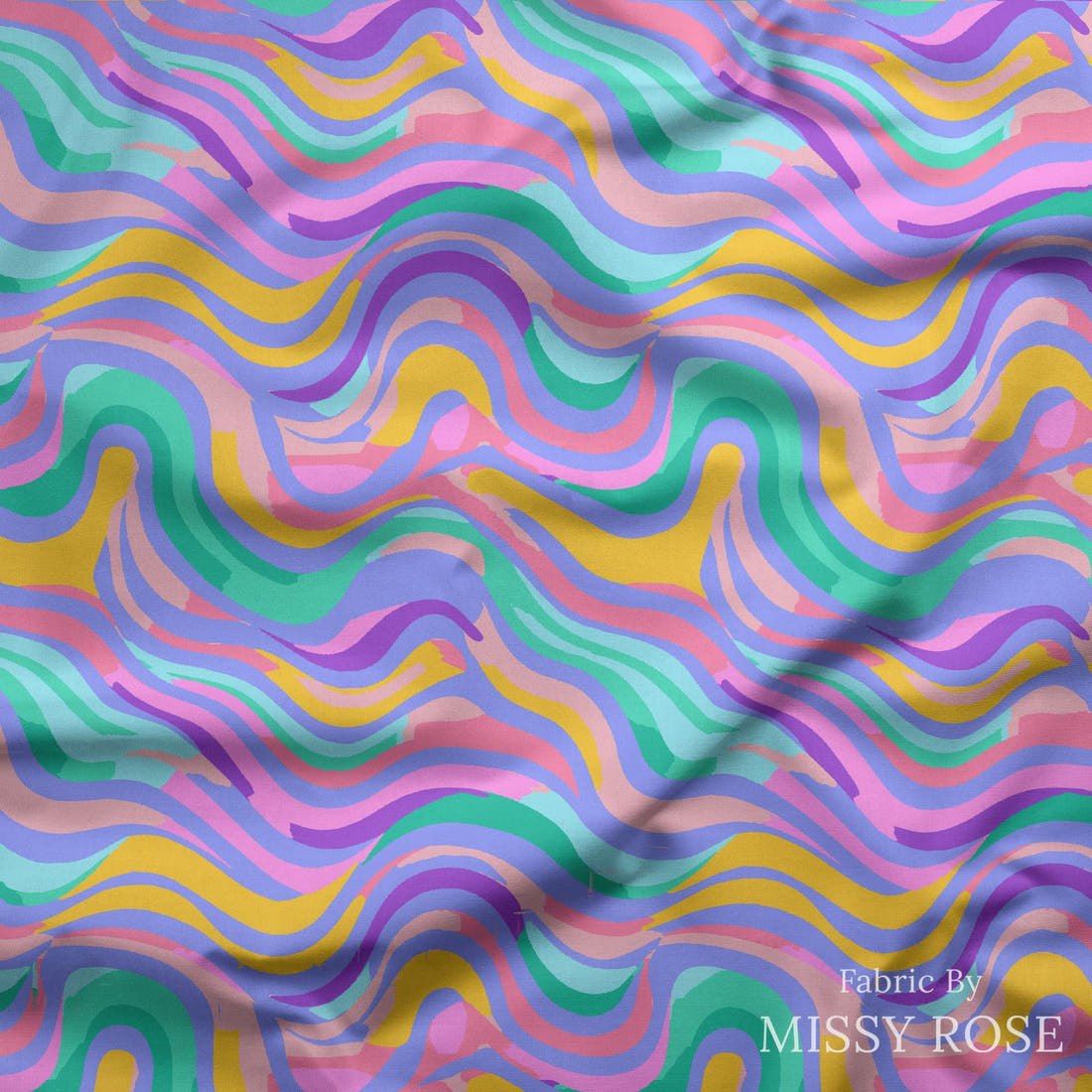 Studio Saturate Fabric 66 draped fabric mockup - custom printed fabric by the metre | Fabric by Missy Rose