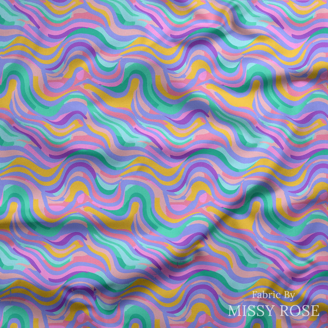 Studio Saturate Fabric 66 draped fabric mockup - custom printed fabric by the metre | Fabric by Missy Rose