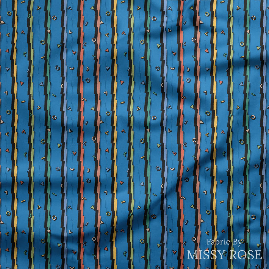 Studio Saturate Fabric 72 draped fabric mockup - custom printed fabric by the metre | Fabric by Missy Rose