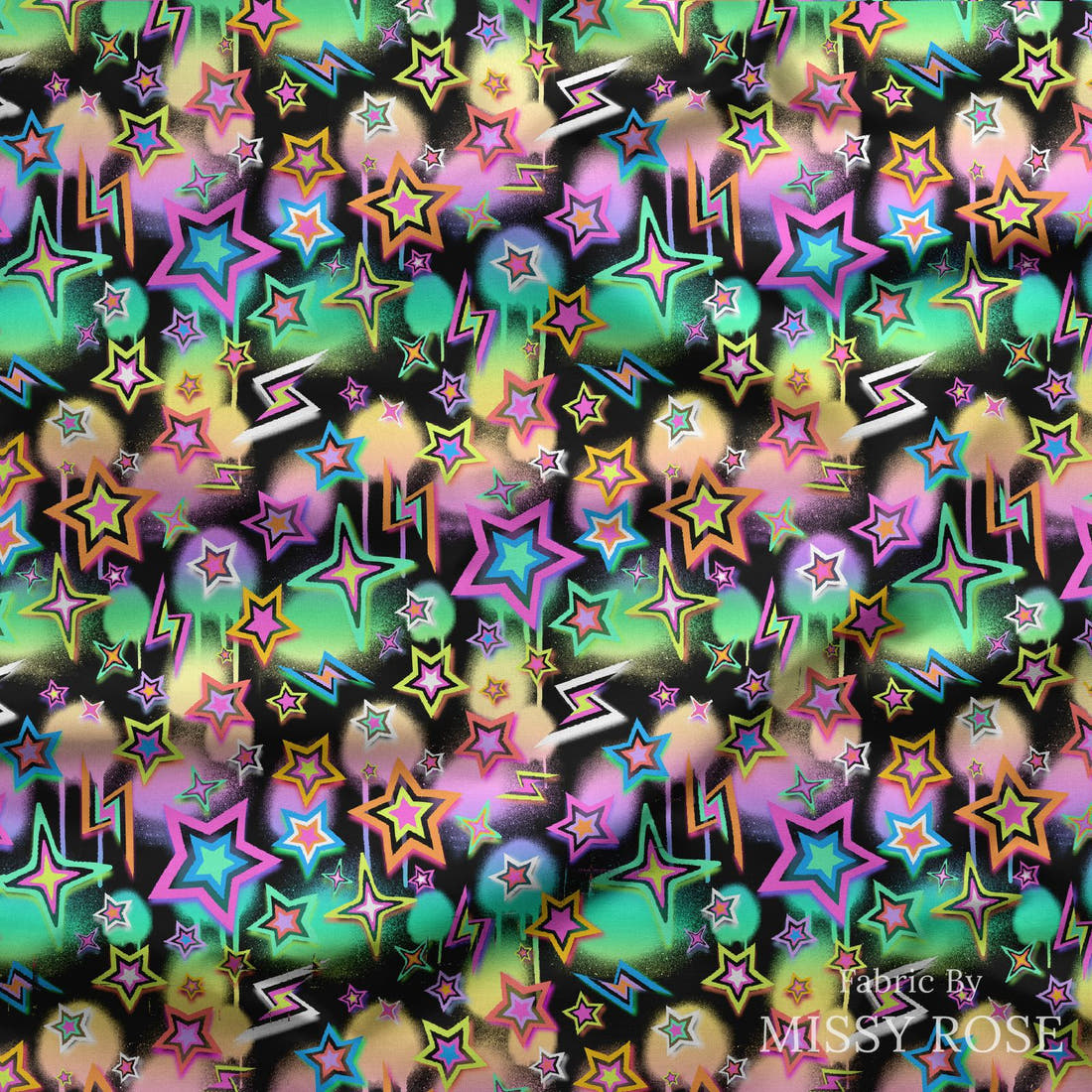 Studio Saturate Fabric 77 draped fabric mockup - custom printed fabric by the metre | Fabric by Missy Rose