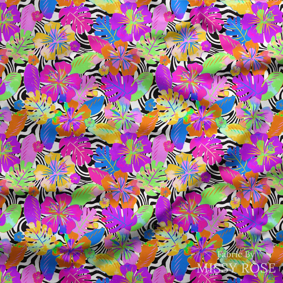 Studio Saturate Fabric 78 draped fabric mockup - custom printed fabric by the metre | Fabric by Missy Rose