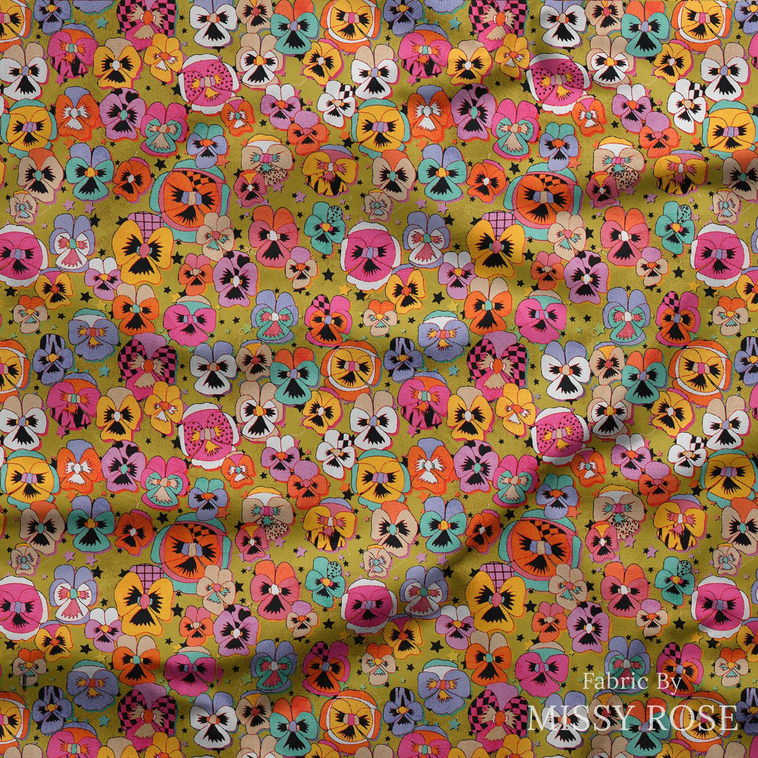 Studio Saturate Fabric 79 draped fabric mockup - custom printed fabric by the metre | Fabric by Missy Rose