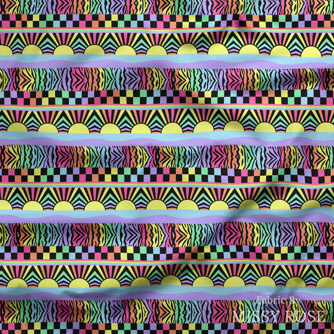 Studio Saturate Fabric 85 draped fabric mockup - custom printed fabric by the metre | Fabric by Missy Rose