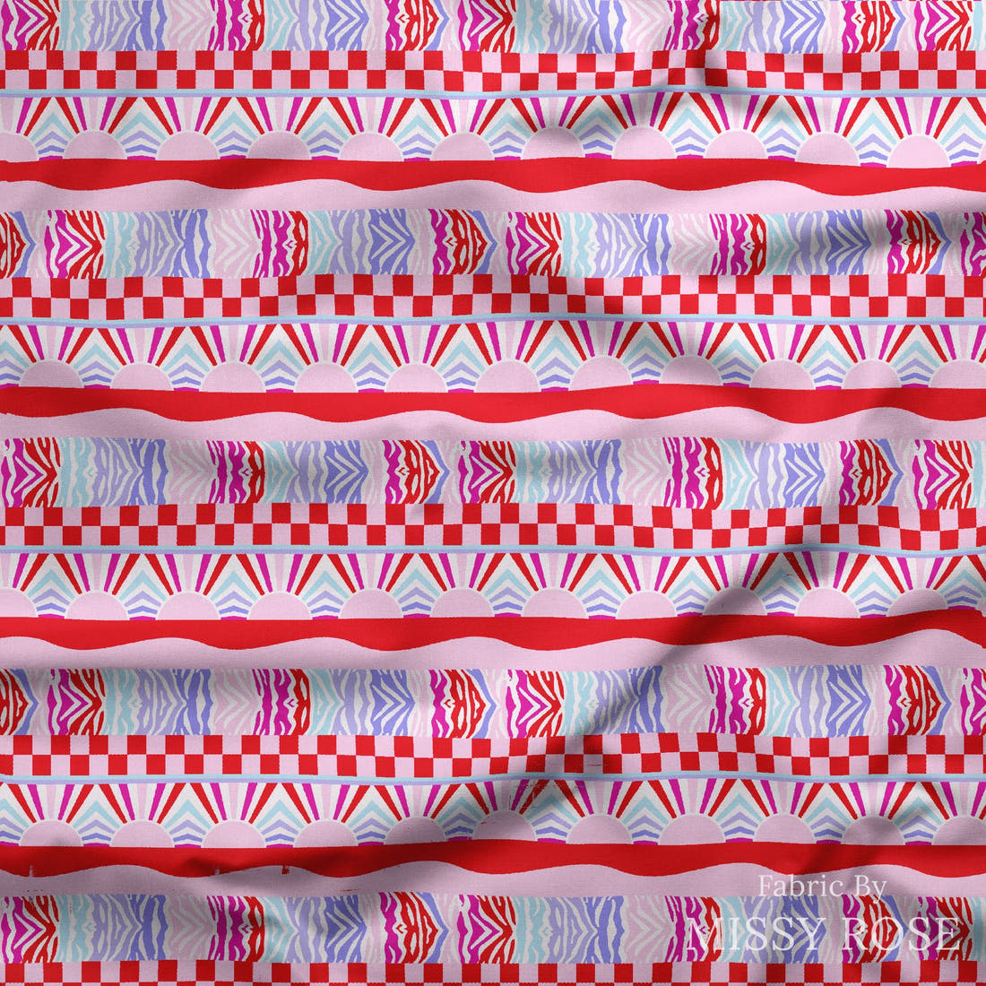 Studio Saturate Fabric 86 draped fabric mockup - custom printed fabric by the metre | Fabric by Missy Rose