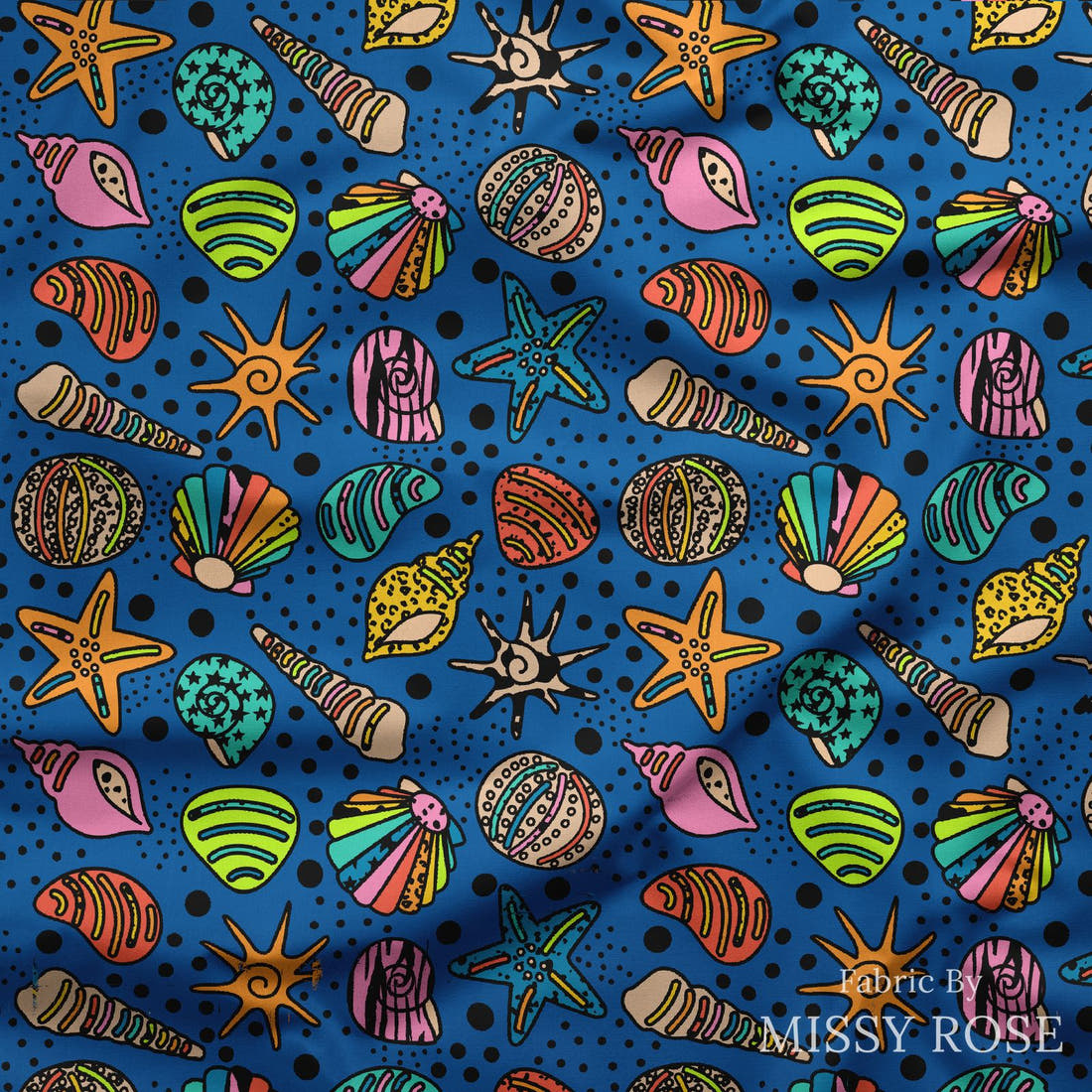 Studio Saturate Fabric 88 draped fabric mockup - custom printed fabric by the metre | Fabric by Missy Rose