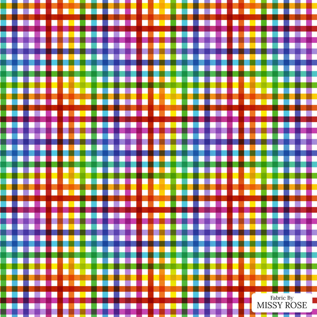 Studio Saturate Fabric 89 - flat view of the print, zoom in for detail | Fabric by Missy Rose