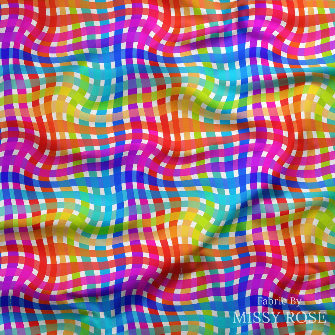 Studio Saturate Fabric 90 draped fabric mockup - custom printed fabric by the metre | Fabric by Missy Rose