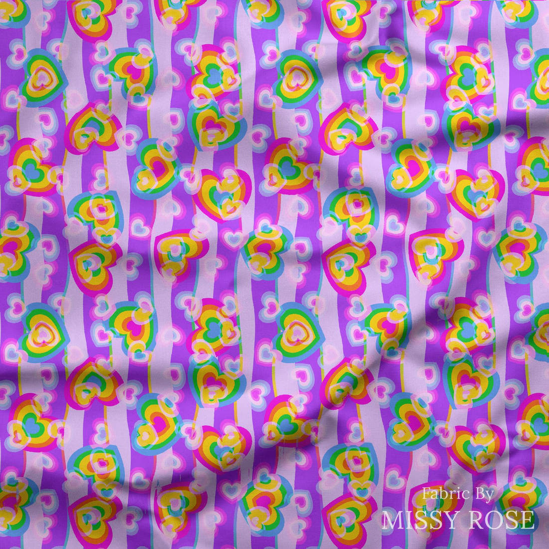 Studio Saturate Fabric 91 draped fabric mockup - custom printed fabric by the metre | Fabric by Missy Rose