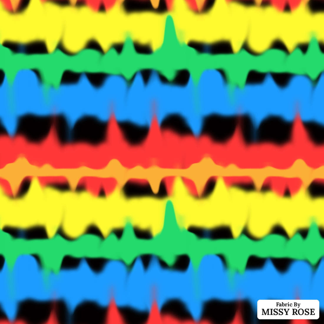 Studio Saturate Fabric 92 - flat view of the print, zoom in for detail | Fabric by Missy Rose