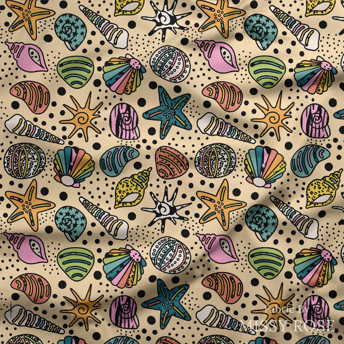 Studio Saturate Fabric 94 draped fabric mockup - custom printed fabric by the metre | Fabric by Missy Rose