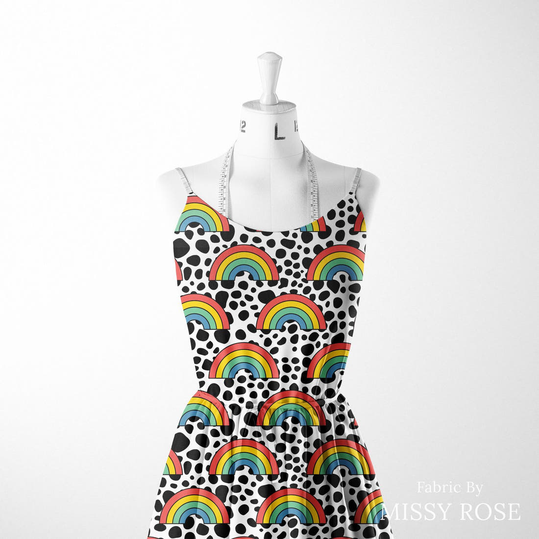 Studio Saturate Fabric 95 sewn into a women's dress - see how the print looks made up | Fabric by Missy Rose