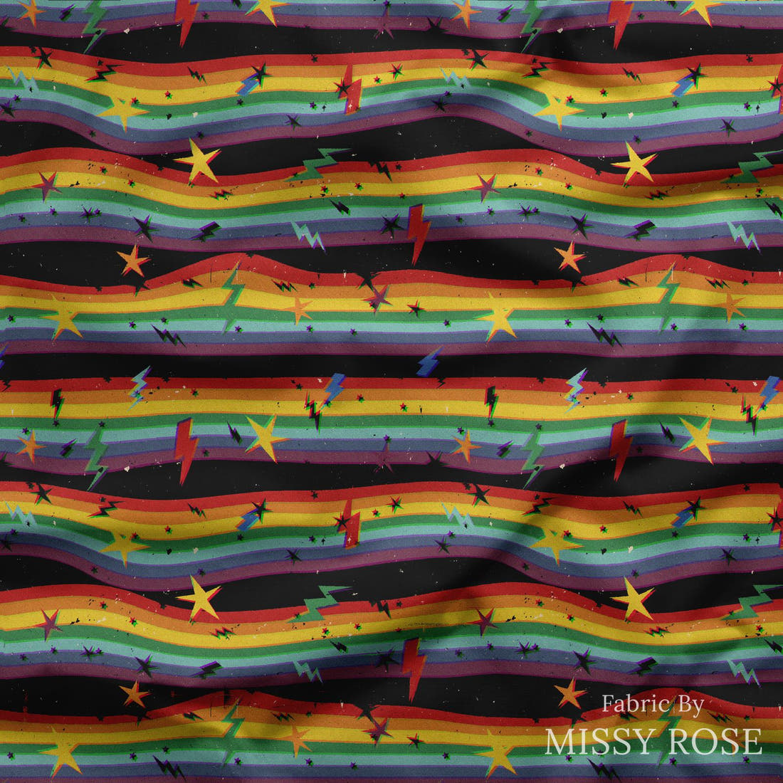 Studio Saturate Fabric 96 draped fabric mockup - custom printed fabric by the metre | Fabric by Missy Rose