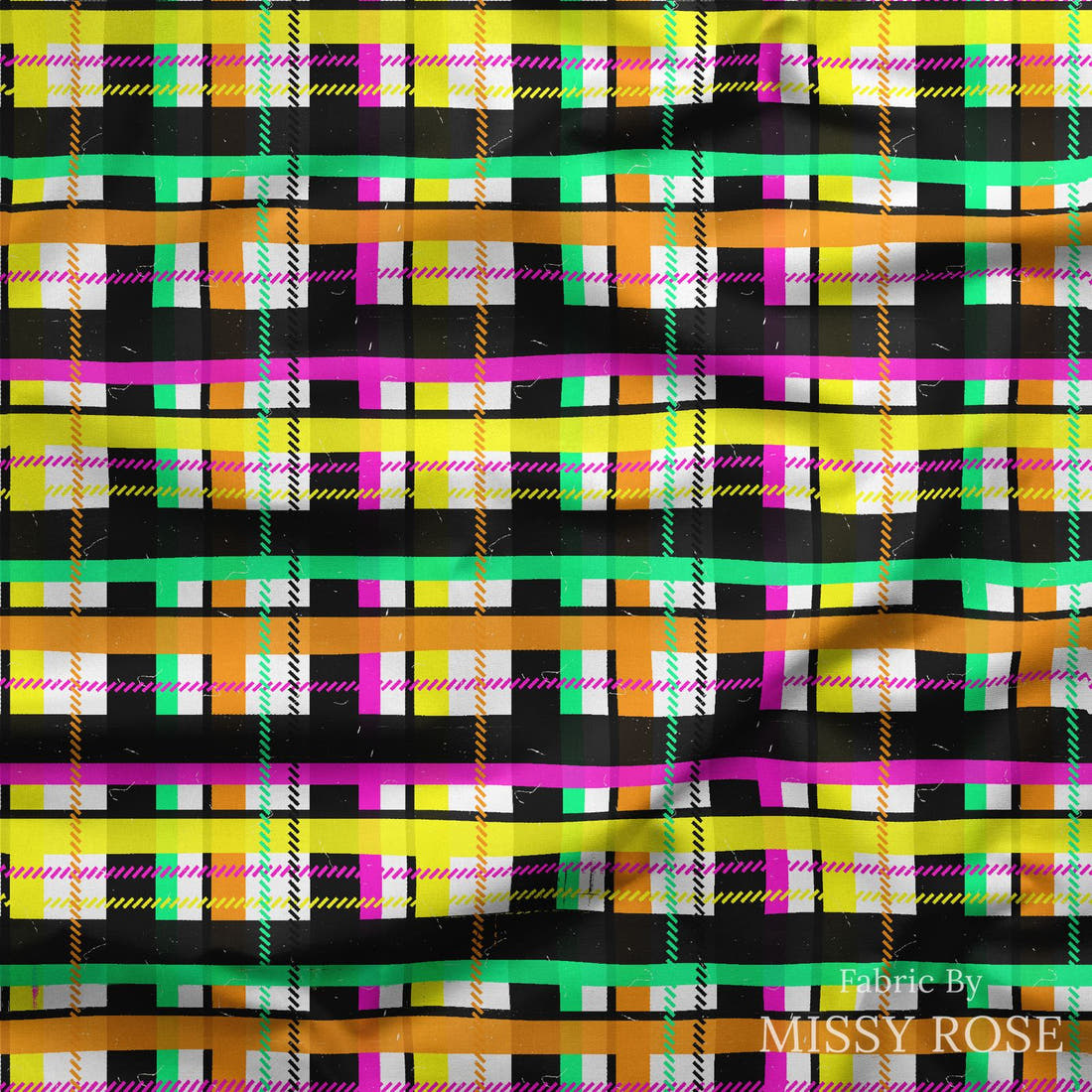 Studio Saturate Fabric 101 draped fabric mockup - custom printed fabric by the metre | Fabric by Missy Rose