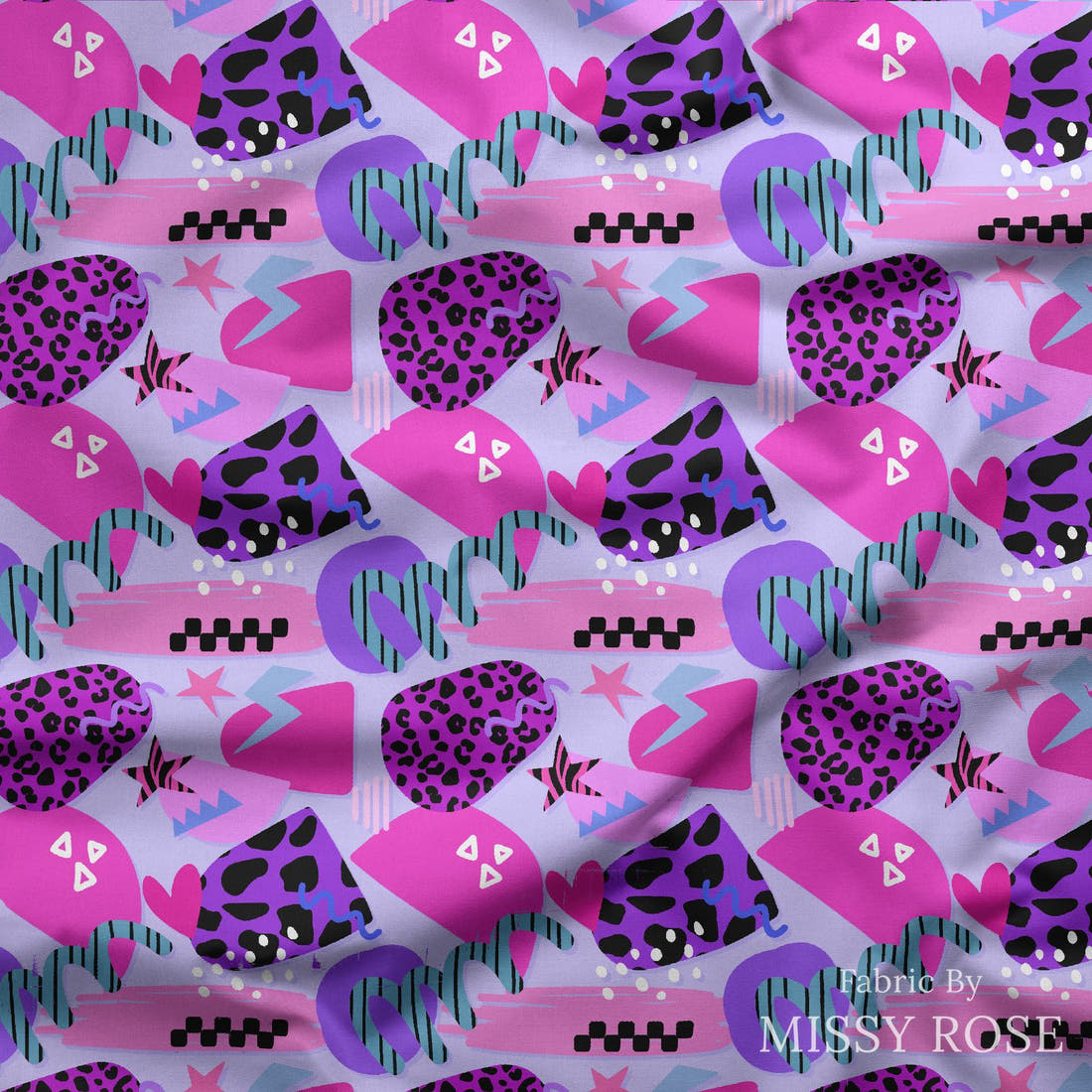 Studio Saturate Fabric 110 draped fabric mockup - custom printed fabric by the metre | Fabric by Missy Rose