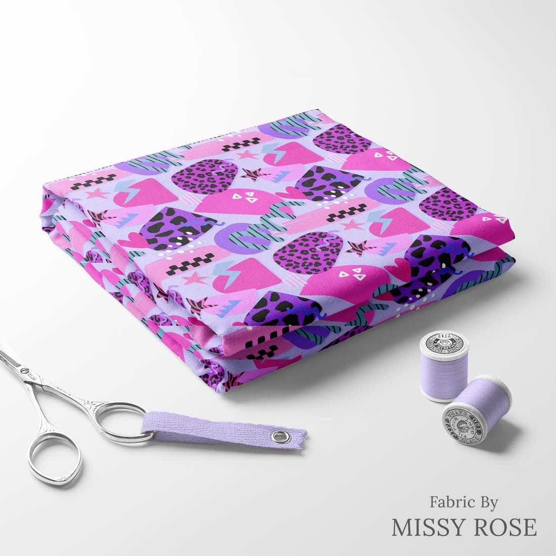 Studio Saturate Fabric 110 folded fabric stack with matching thread - pre-order fabric Australia | Fabric by Missy Rose