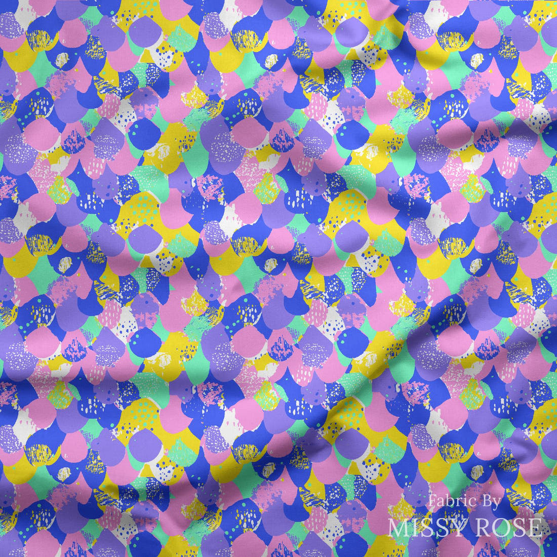 Studio Saturate Fabric 117 draped fabric mockup - custom printed fabric by the metre | Fabric by Missy Rose